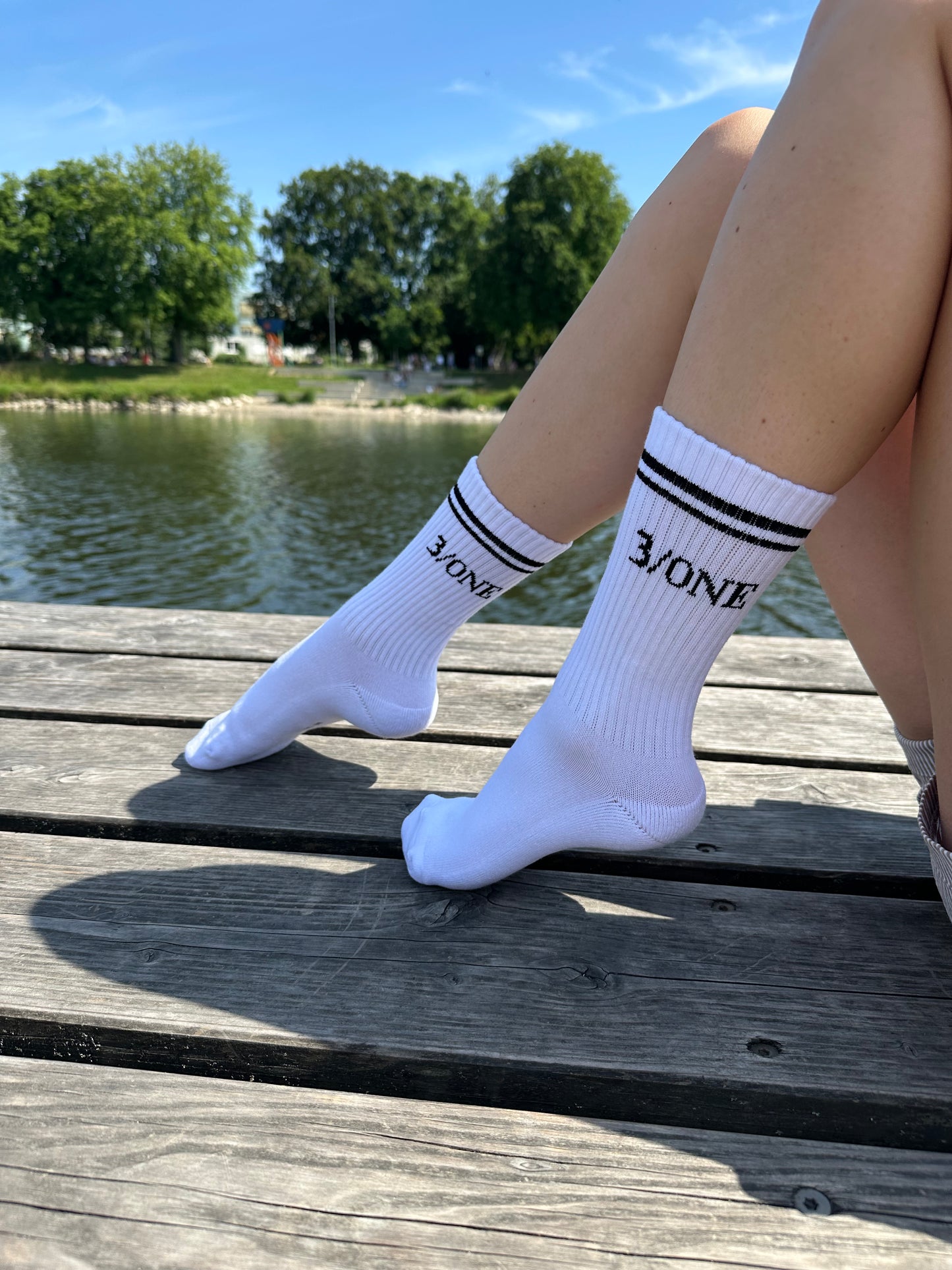 Socken weiß 3/ONE